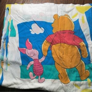 Vintage Disney Winnie the Pooh Flat Sheet
